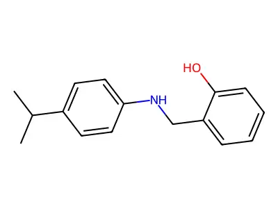 2-({[4-(Propan-2-yl)phenyl]amino}methyl)phenol structure