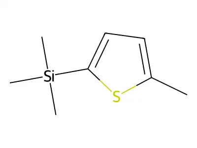 2-(Trimethylsilyl)-5-methylthiophene structure