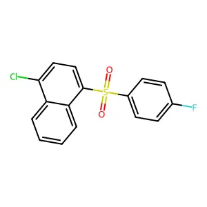 Naphthalene, 1-chloro-4-[(4-fluorophenyl)sulfonyl]- structure