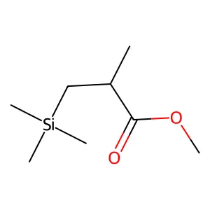 Propionic acid, 2-methyl-3-(trimethylsilyl)-, methyl ester structure