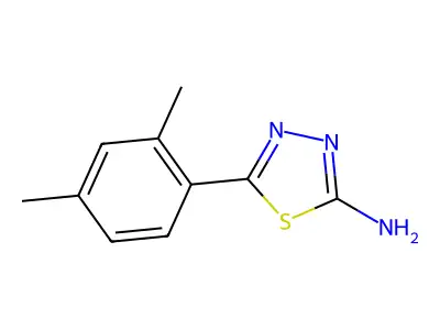 5-(2,4-Dimethylphenyl)-1,3,4-thiadiazol-2-amine structure
