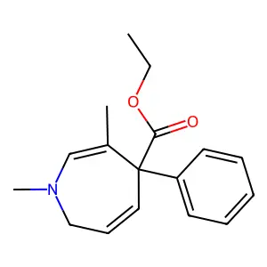 ethyl 1,6-dimethyl-5-phenyl-2H-azepine-5-carboxylate structure