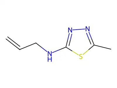5-甲基-N-烯丙基-1,3,4-噻二唑-2-胺 structure
