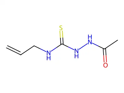 2-acetyl-N-allylhydrazinecarbothioamide structure