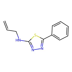 5-phenyl-N-(prop-2-en-1-yl)-1,3,4-thiadiazol-2-amine structure