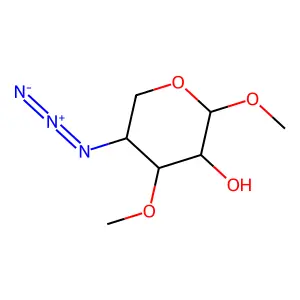 5-Azido-2,4-dimethoxyoxan-3-ol structure