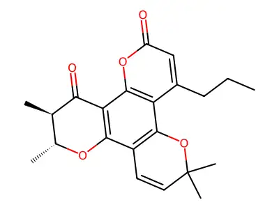 (+)-12-Oxocalanolide A structure