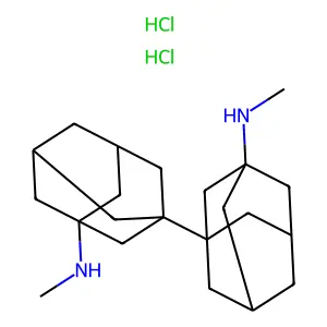 1,1'-Biadamantane-3,3'-diamine, N,N'-dimethyl-, dihydrochloride structure