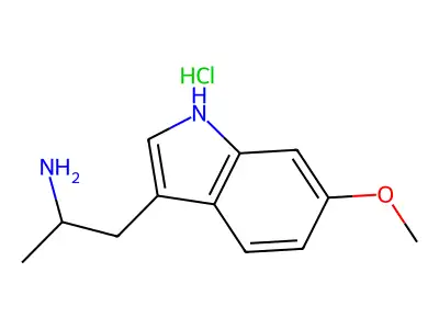 1H-Indole-3-ethanamine, 6-methoxy-alpha-methyl-, hydrochloride (1 structure