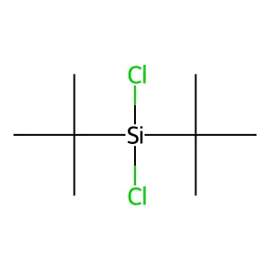 Dichlorobis(1,1-dimethylethyl)silane structure