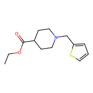 Ethyl 1-(2-thienylmethyl)-4-piperidinecarboxylate structure