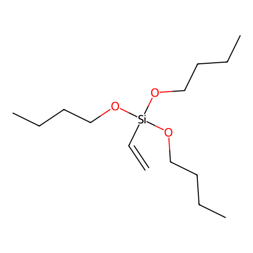Vinyltributoxysilane structure