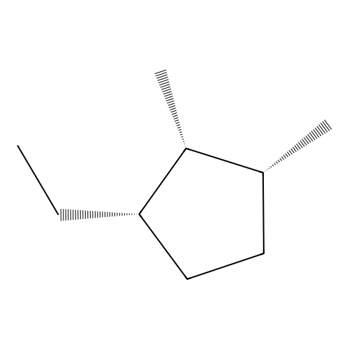 cis,cis,cis-1-Ethyl-2,3-dimethylcyclopentane structure