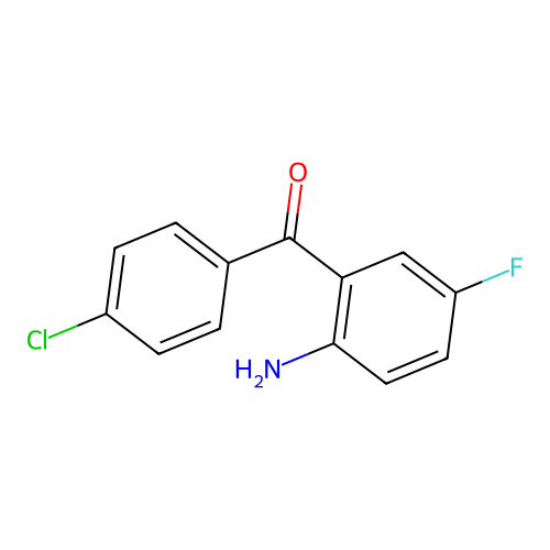 (2-Amino-5-fluorophenyl)-(4-chlorophenyl)methanone structure