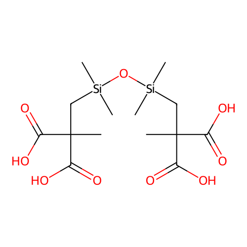 1,3-bis(2,2-dicarboxypropyl)-1,1,3,3-tetramethyldisiloxane structure