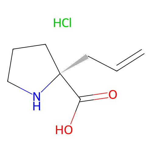 (R)-alpha-Allyl-proline hydrochloride structure