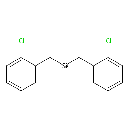 Bis(2-chlorobenzyl)silane structure