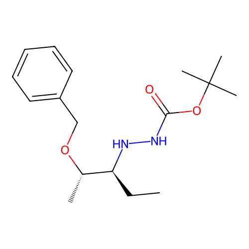 tert-butyl 2-((2S,3S)-2-(benzyloxy)pentan-3-yl)hydrazinecarboxylate structure