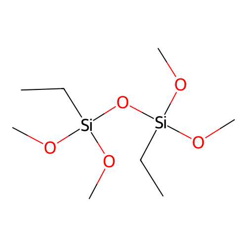 1,3-Diethyl-1,1,3,3-tetramethoxydisiloxane structure