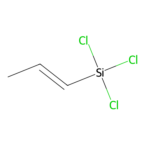 trichloro-[(E)-prop-1-enyl]silane structure