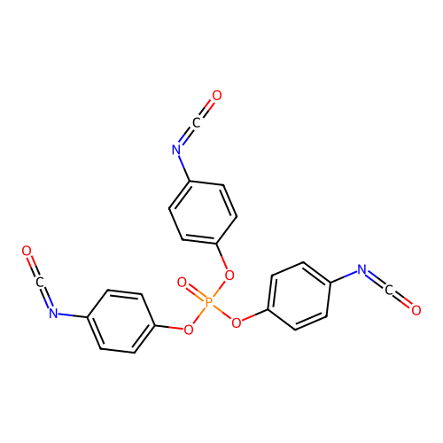 Tris(4-isocyanatophenyl) phosphate structure