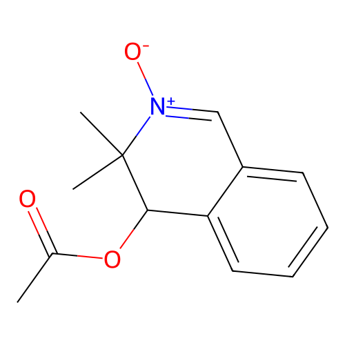 (3,3-dimethyl-2-oxido-4H-isoquinolin-2-ium-4-yl) acetate structure