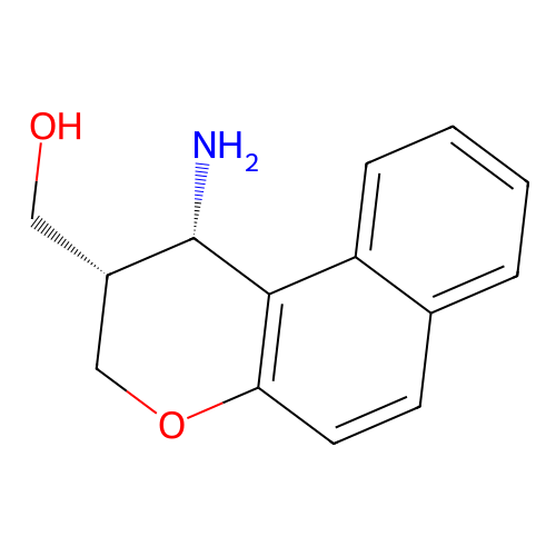 [(1S,2S)-1-amino-2,3-dihydro-1H-benzo[f]chromen-2-yl]methanol structure