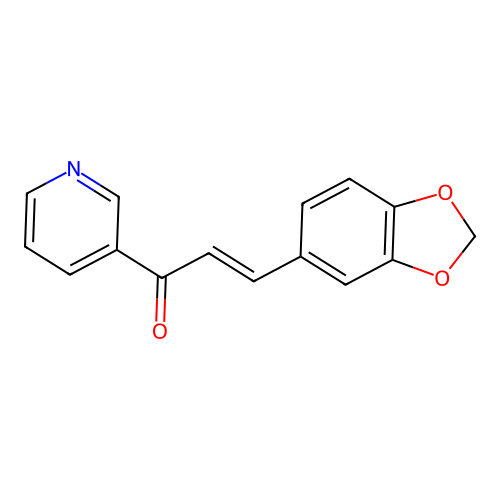 3-Benzo(1,3)dioxol-5-YL-1-pyridin-3-YL-propenone structure