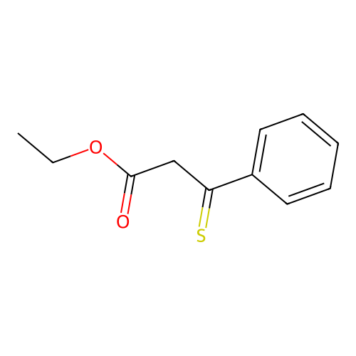 Ethoxycarbonyl-thioacetophenone structure