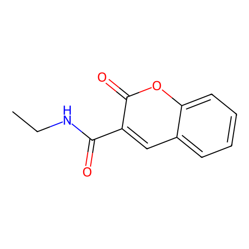 N-ethyl-2-oxochromene-3-carboxamide structure