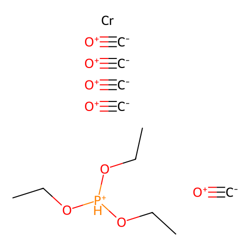 Chromium, pentacarbonyl(triethylphosphite-P)- structure