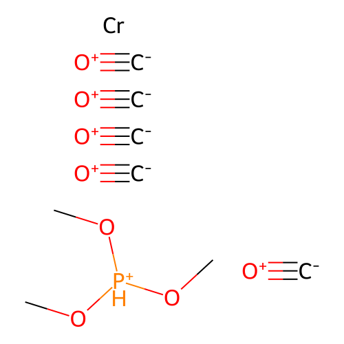 Chromium, pentacarbonyl(trimethyl phosphite-P)- structure