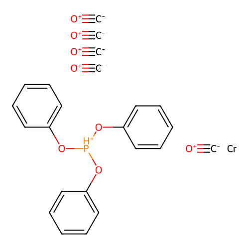 Chromium,pentacarbonyl(triphenylphosphite-p)- structure