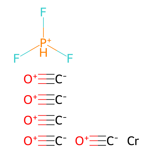 Chromium, pentacarbonyl(phosphorus trifluoride)- structure