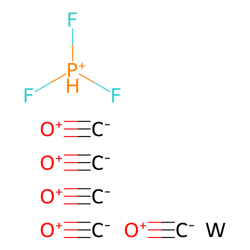 Tungsten, pentacarbonyl(phosphorus trifluoride- structure