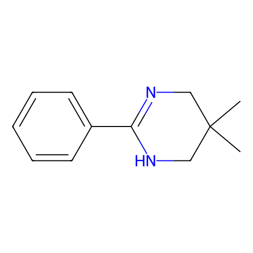 5,5-dimethyl-2-phenyl-4,6-dihydro-1H-pyrimidine structure