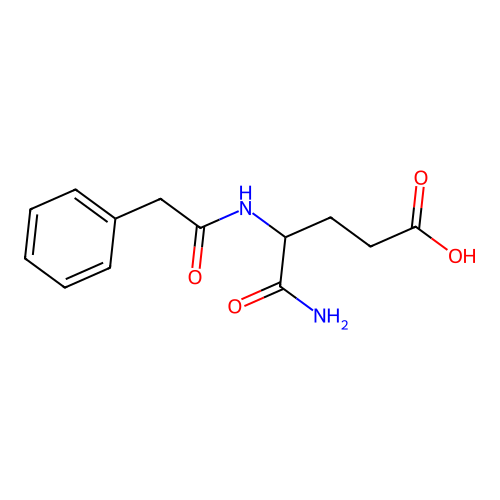 5-Amino-5-oxo-4-[(2-phenylacetyl)amino]pentanoic acid structure