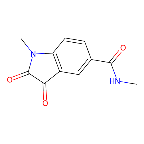 1H-Indole-5-carboxamide, 2,3-dihydro-N,1-dimethyl-2,3-dioxo- structure