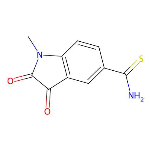 1H-Indole-5-carbothioamide, 2,3-dihydro-1-methyl-2,3-dioxo- structure