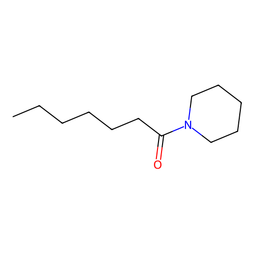 1-Piperidin-1-ylheptan-1-one structure