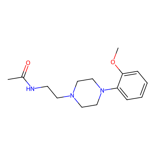 N-{2-[4-(2-Methoxyphenyl)piperazin-1-yl]ethyl}acetamide structure