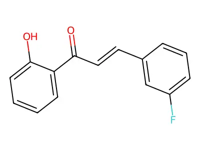 3-(3-Fluorophenyl)-1-(2-hydroxyphenyl)prop-2-en-1-one structure