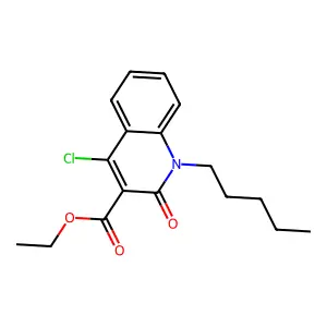 Ethyl 4-chloro-2-oxo-1-pentylquinoline-3-carboxylate structure