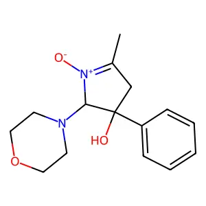 5-Methyl-2-morpholin-4-yl-1-oxido-3-phenyl-2,4-dihydropyrrol-1-ium-3-ol structure