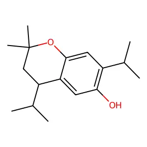 2,2-二甲基-4,7-二异丙基-3,4-二氢-2H-色烯-6-醇 structure