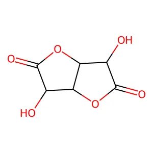 D-Mannaric acid, 1,4:3,6-dilactone structure