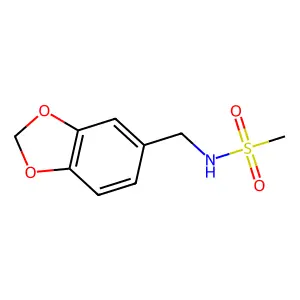 N-(1,3-Benzodioxol-5-ylmethyl)methanesulfonamide structure