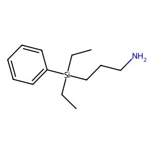 Propylamine, 3-(diethylphenylsilyl)- structure