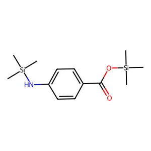 Benzoic acid, 4-[(trimethylsilyl)amino]-, trimethylsilyl ester structure