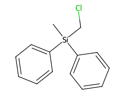 (Chloromethyl)methyldiphenylsilane structure